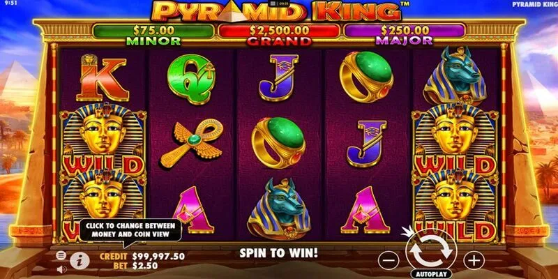 Quy tắt trong trò chơi Pyramid King Slot